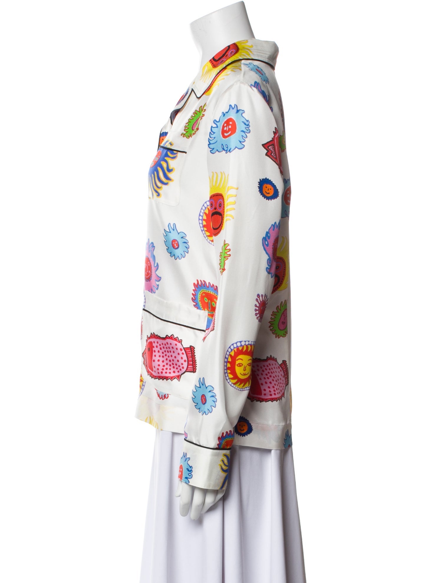 Louis Vuitton 2023 Printed Button-Up Top w/ Tags