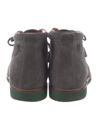 Louis Vuitton Suede Lace-Up Boots