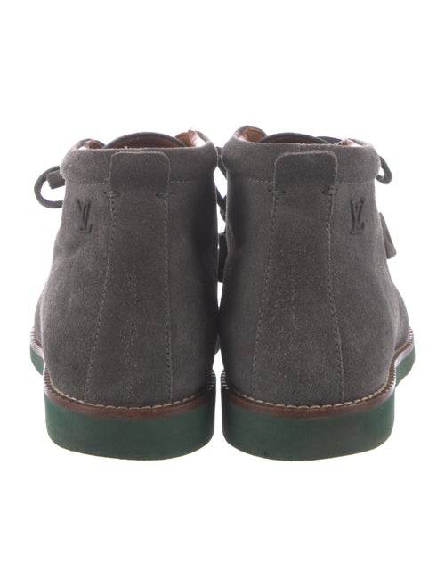 Louis Vuitton Suede Lace-Up Boots