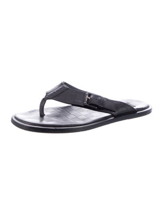 Louis Vuitton Leather Flip Flops