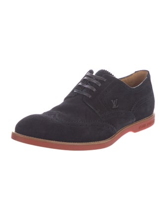 Louis Vuitton Suede Lasercut Accents Brogues