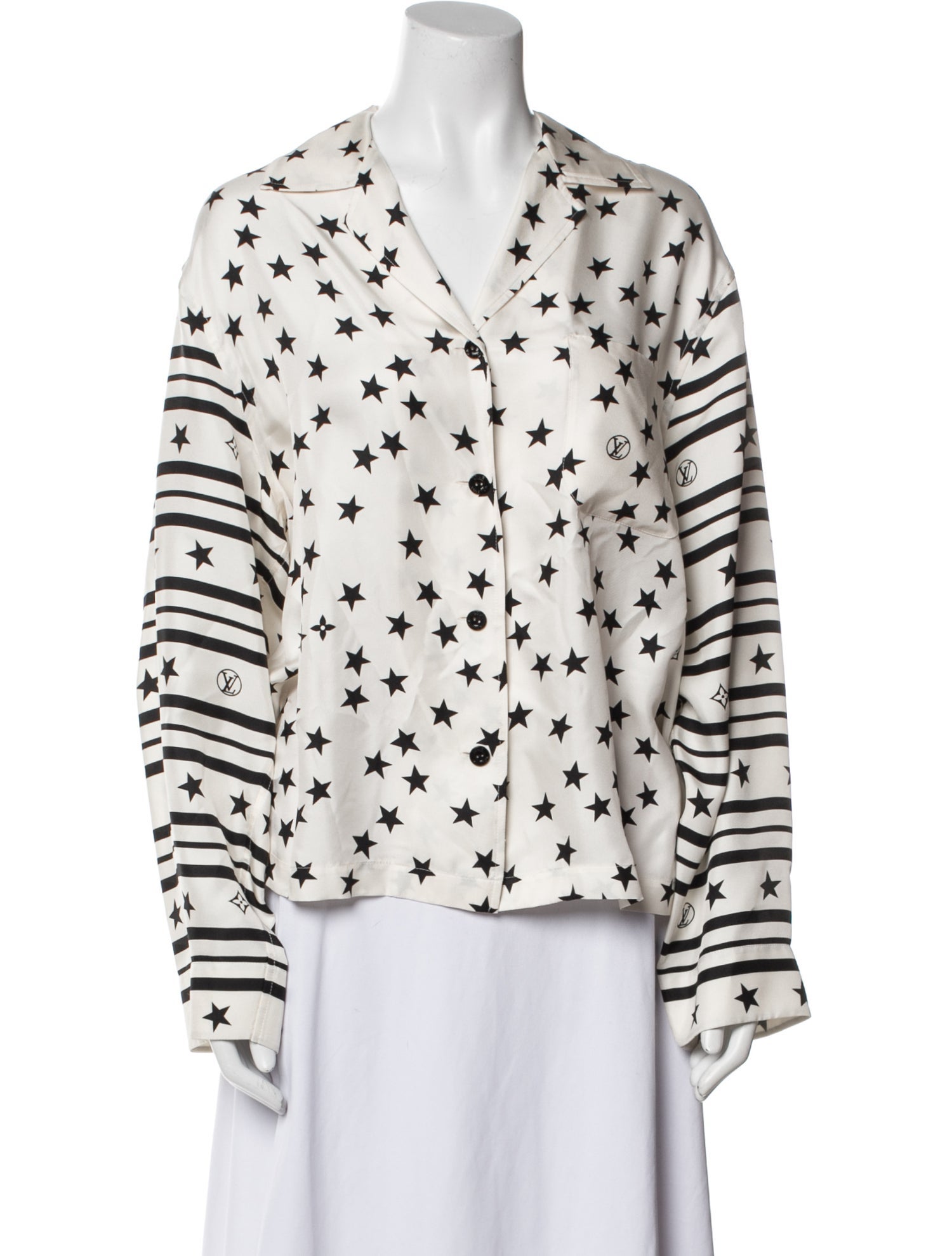 Louis Vuitton 2022 Silk Button-Up Top