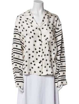 Louis Vuitton 2022 Silk Button-Up Top