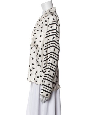 Louis Vuitton 2022 Silk Button-Up Top