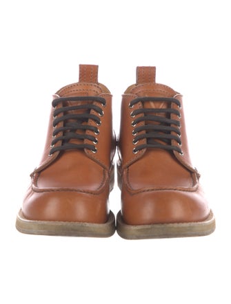Louis Vuitton Leather Lace-Up Boots