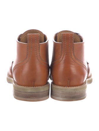 Louis Vuitton Leather Lace-Up Boots