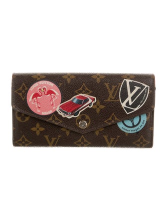 Louis Vuitton LV Monogram Coated Canvas Sarah Wallet