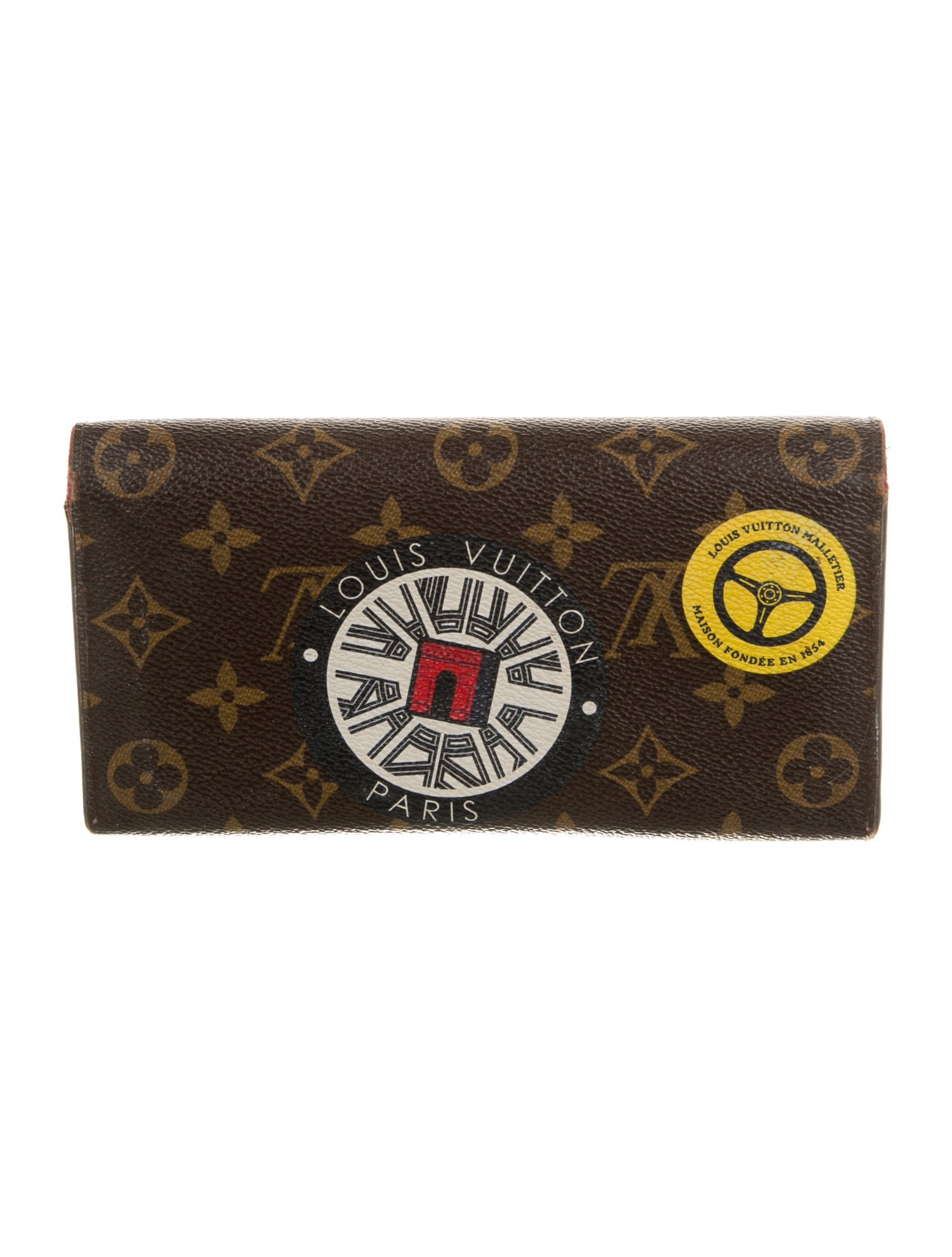 Louis Vuitton LV Monogram Coated Canvas Sarah Wallet