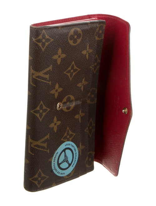 Louis Vuitton LV Monogram Coated Canvas Sarah Wallet