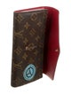 Louis Vuitton LV Monogram Coated Canvas Sarah Wallet