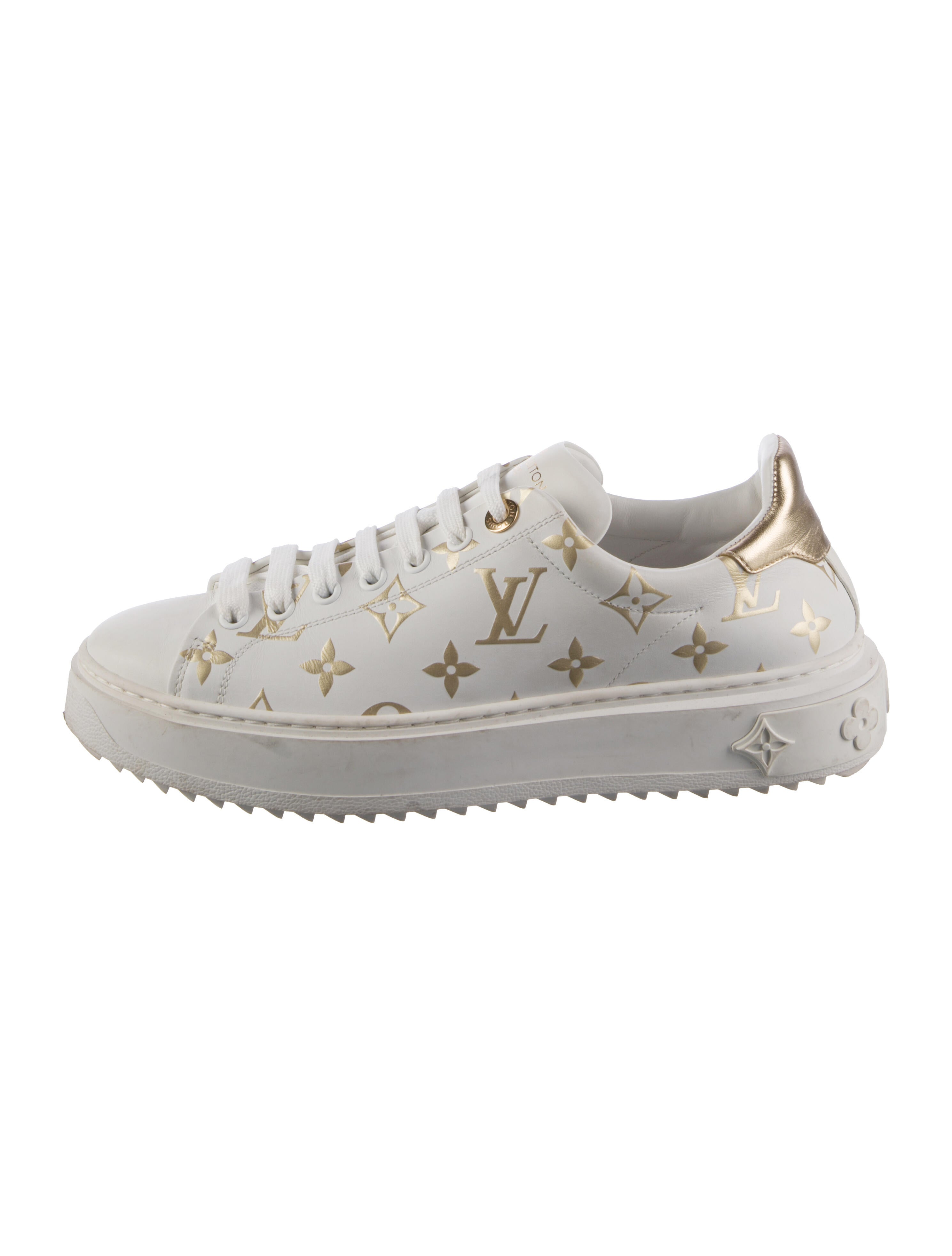 Louis Vuitton Monogram Pattern Leather Sneakers