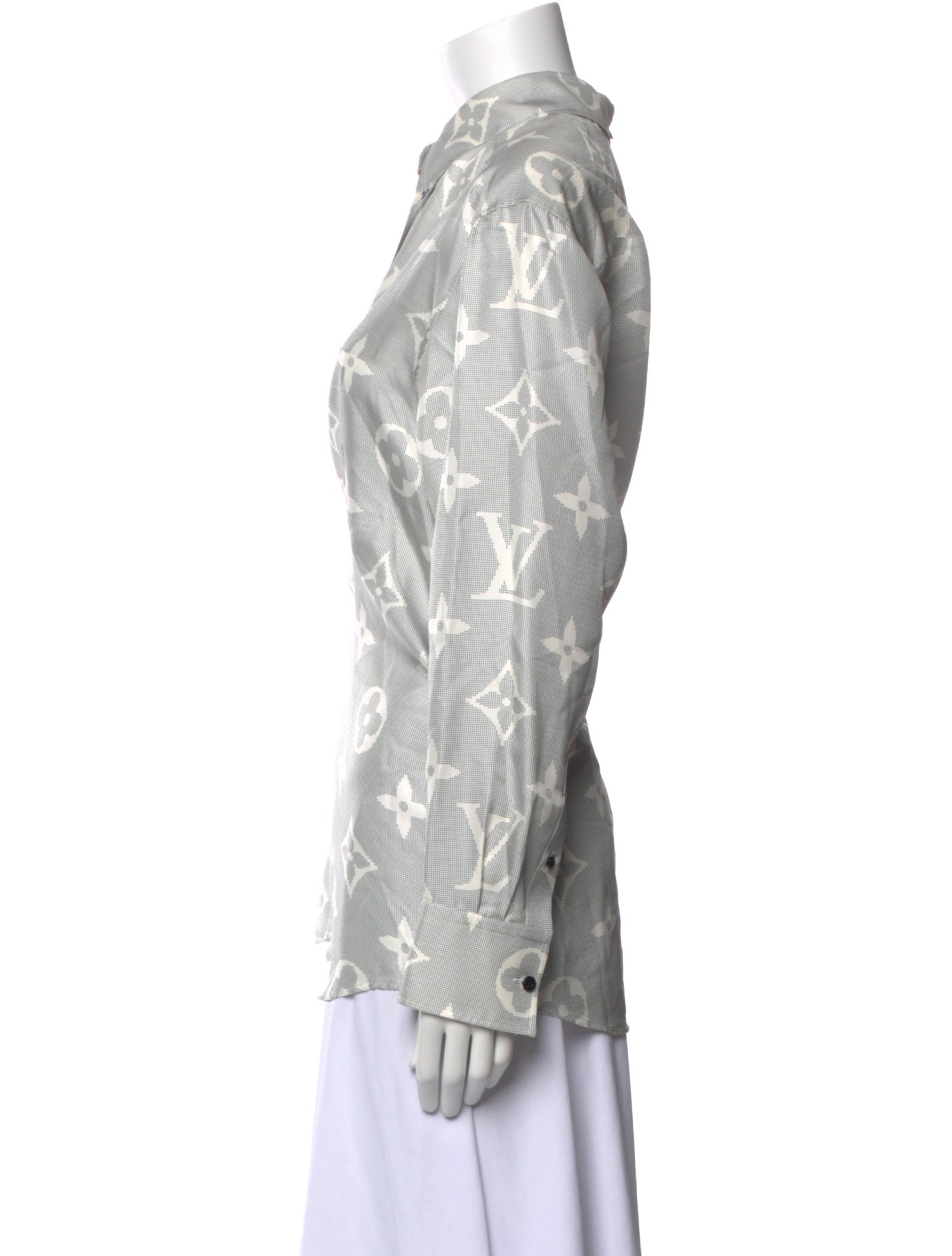 Louis Vuitton 2023 Silk Button-Up Top