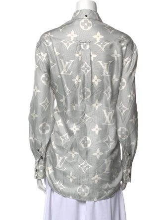 Louis Vuitton 2023 Silk Button-Up Top