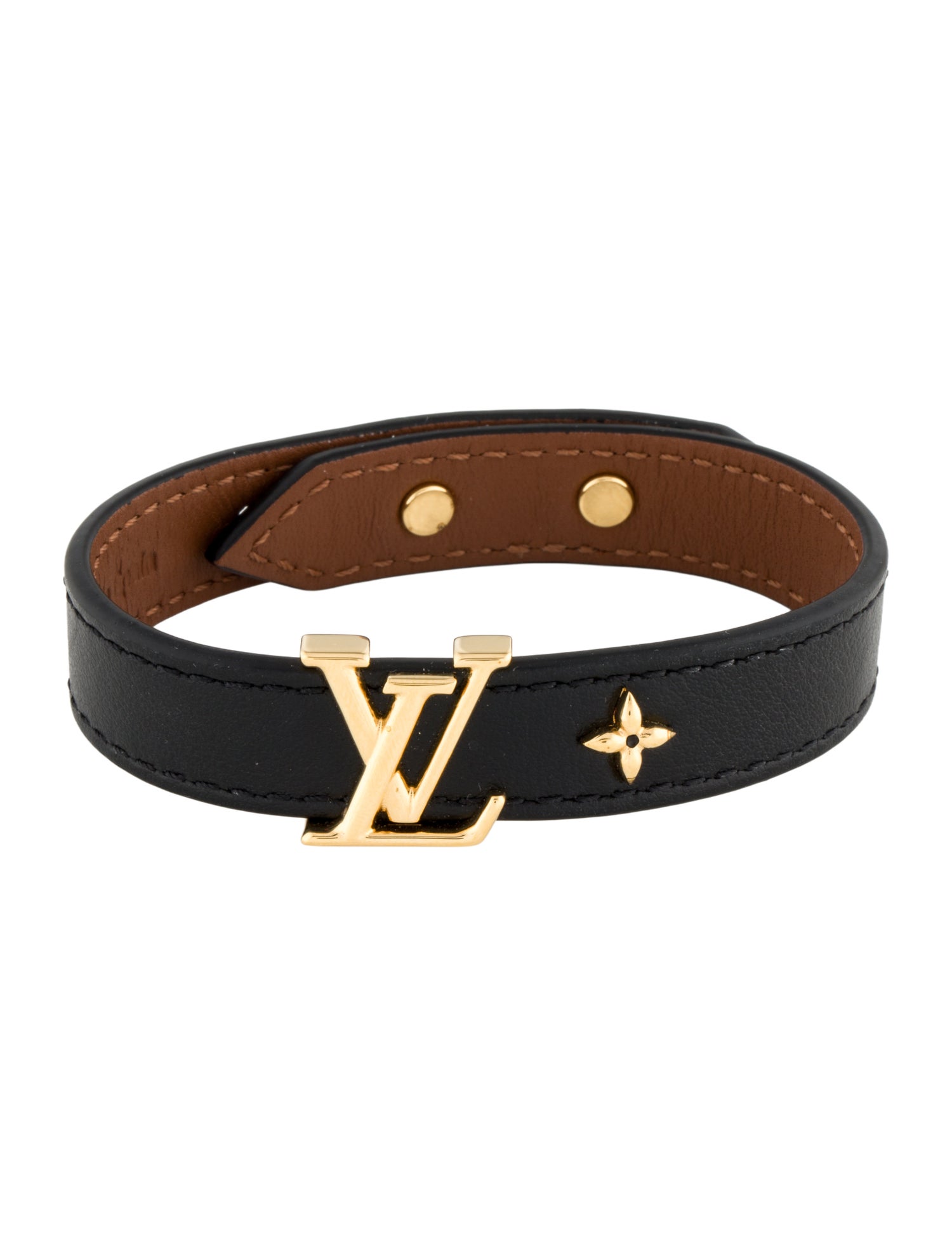 Louis Vuitton Leather LV Iconic Bracelet