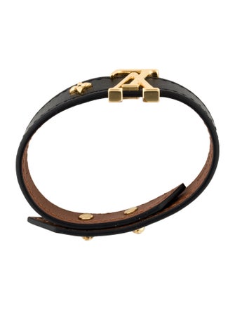 Louis Vuitton Leather LV Iconic Bracelet