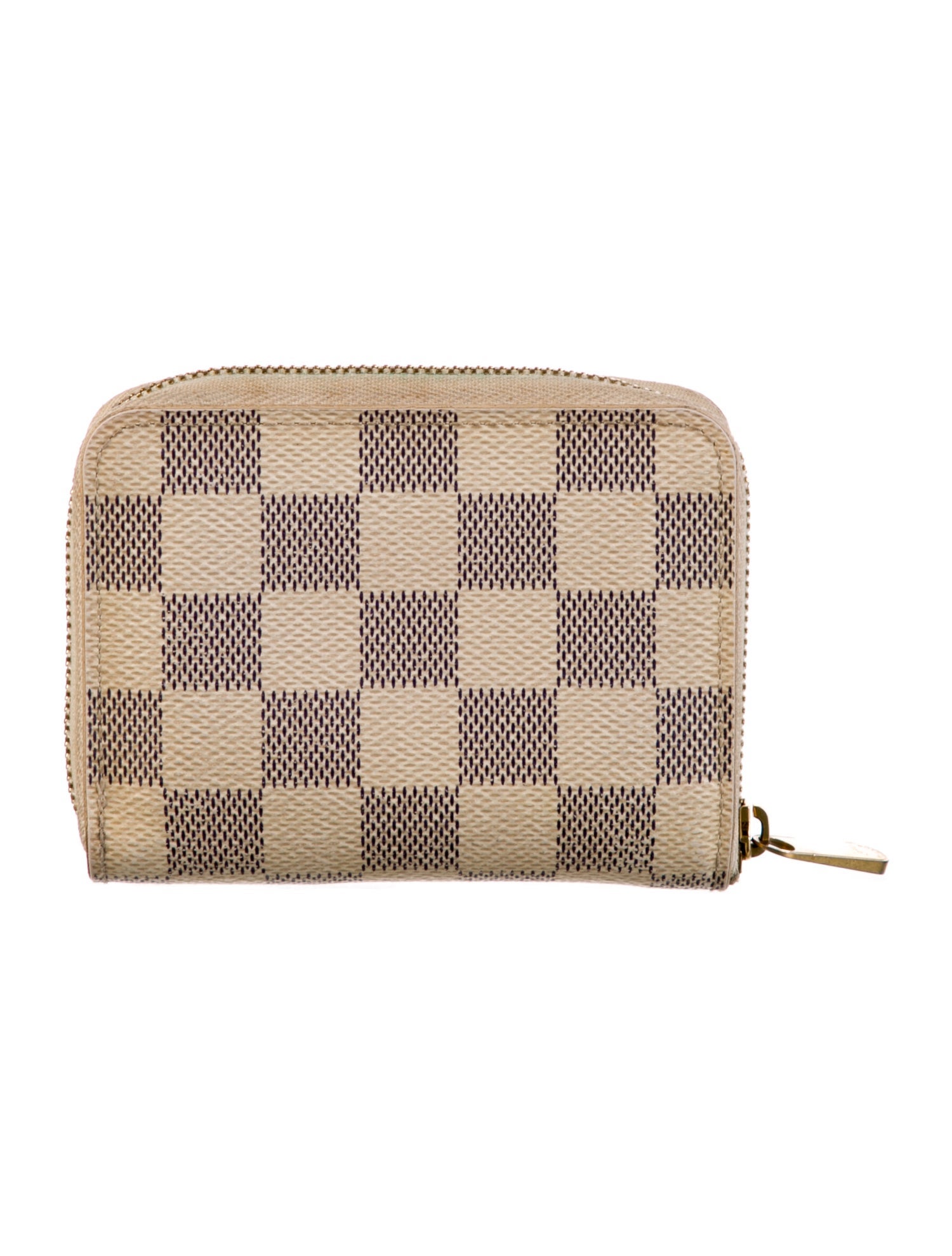 Louis Vuitton Damier Azur Pattern Coated Canvas Zippy Coin Purse