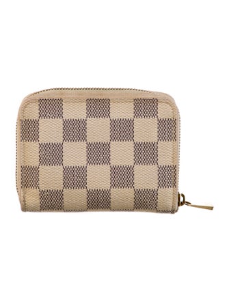 Louis Vuitton Damier Azur Pattern Coated Canvas Zippy Coin Purse