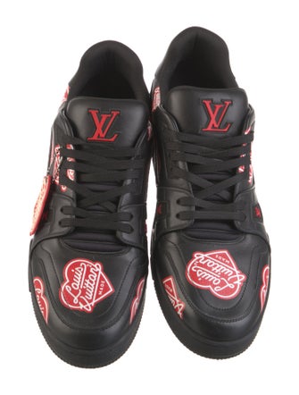 Louis Vuitton Leather Printed Sneakers