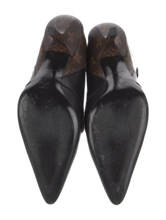 Louis Vuitton Monogram Pattern Leather Moto Boots