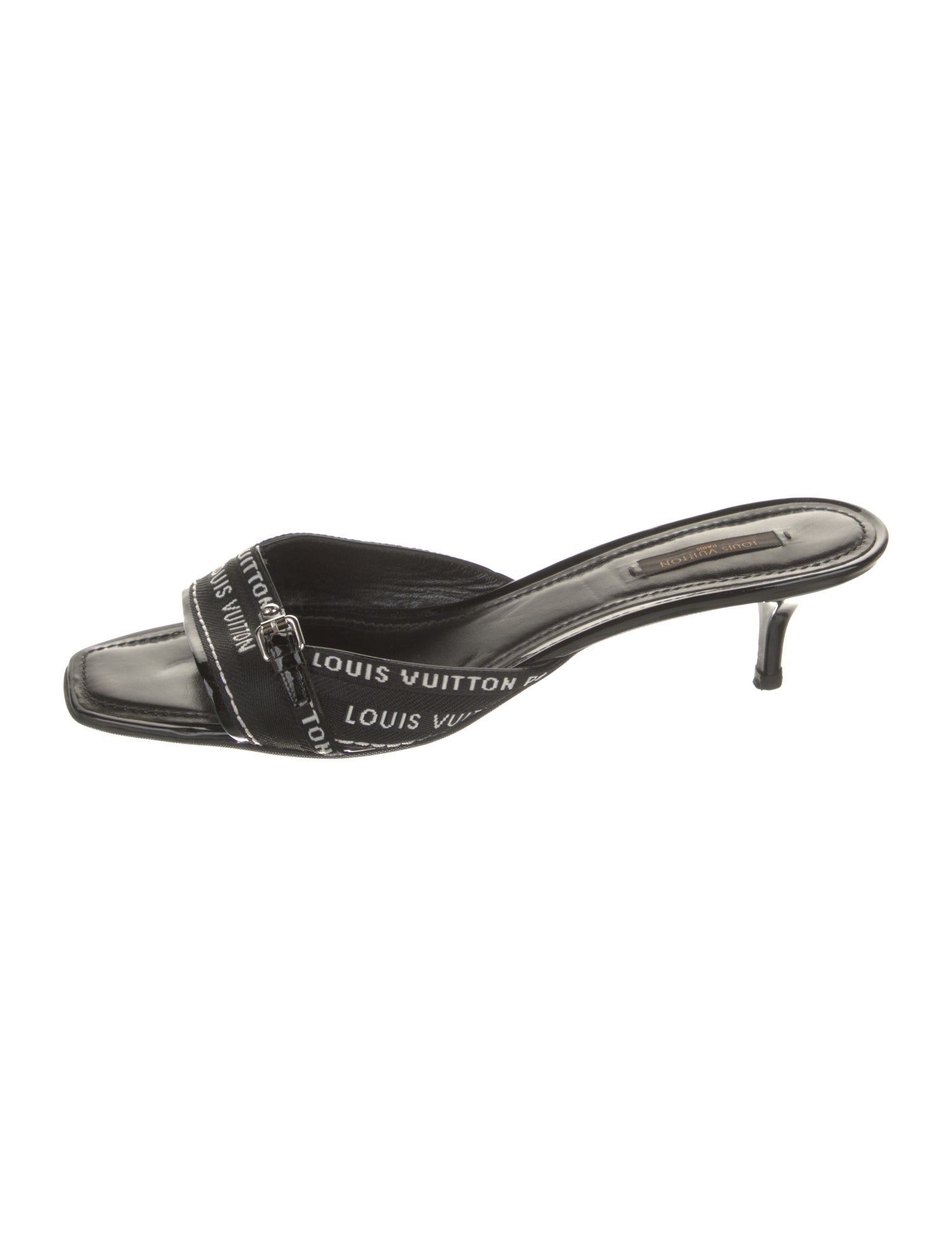 Louis Vuitton LV Monogram Leather Slides