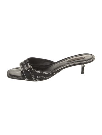 Louis Vuitton LV Monogram Leather Slides
