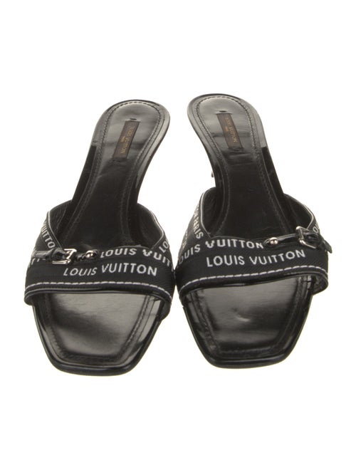 Louis Vuitton LV Monogram Leather Slides