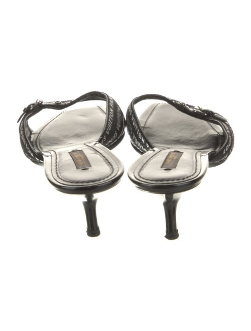 Louis Vuitton LV Monogram Leather Slides