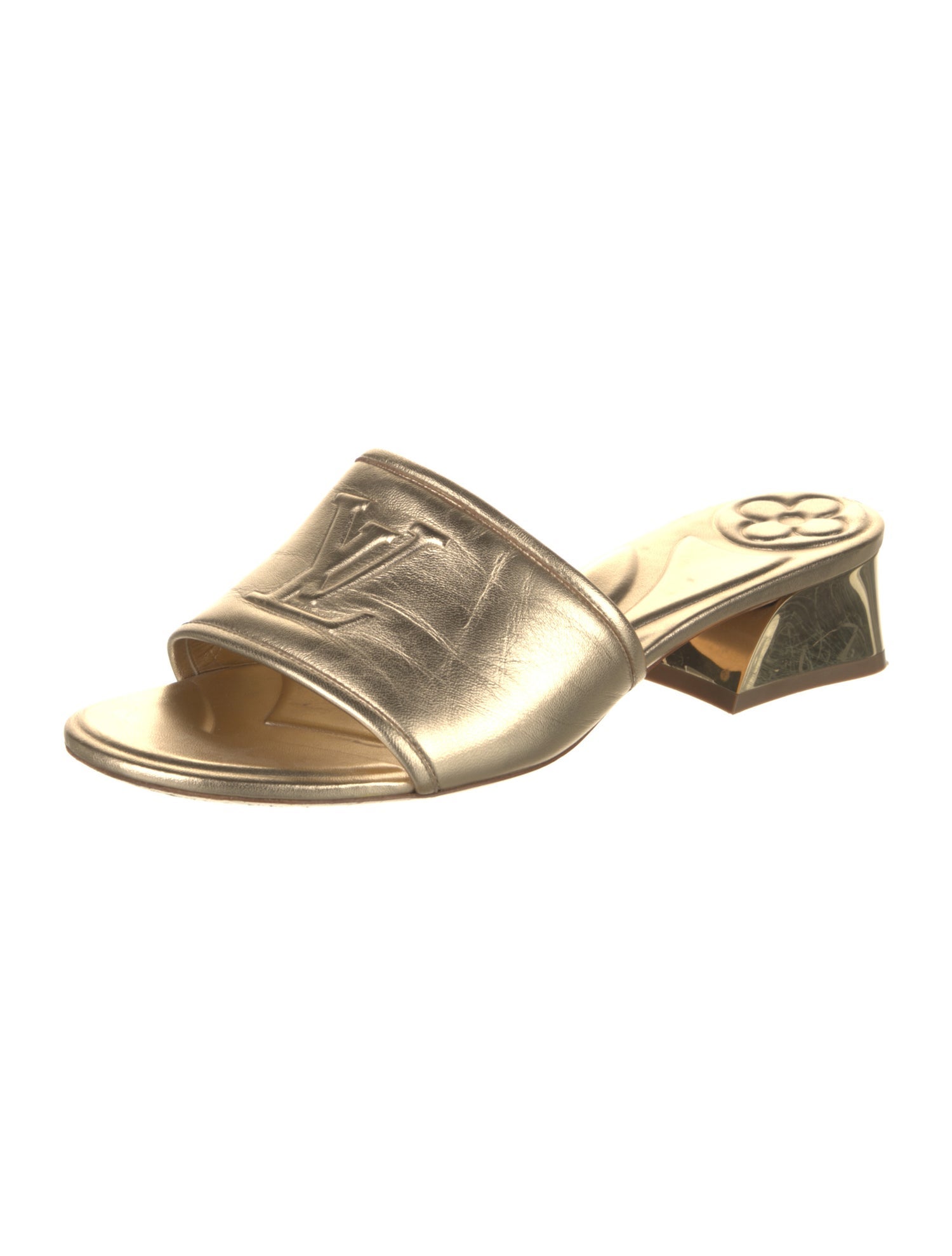 Louis Vuitton Leather Slides
