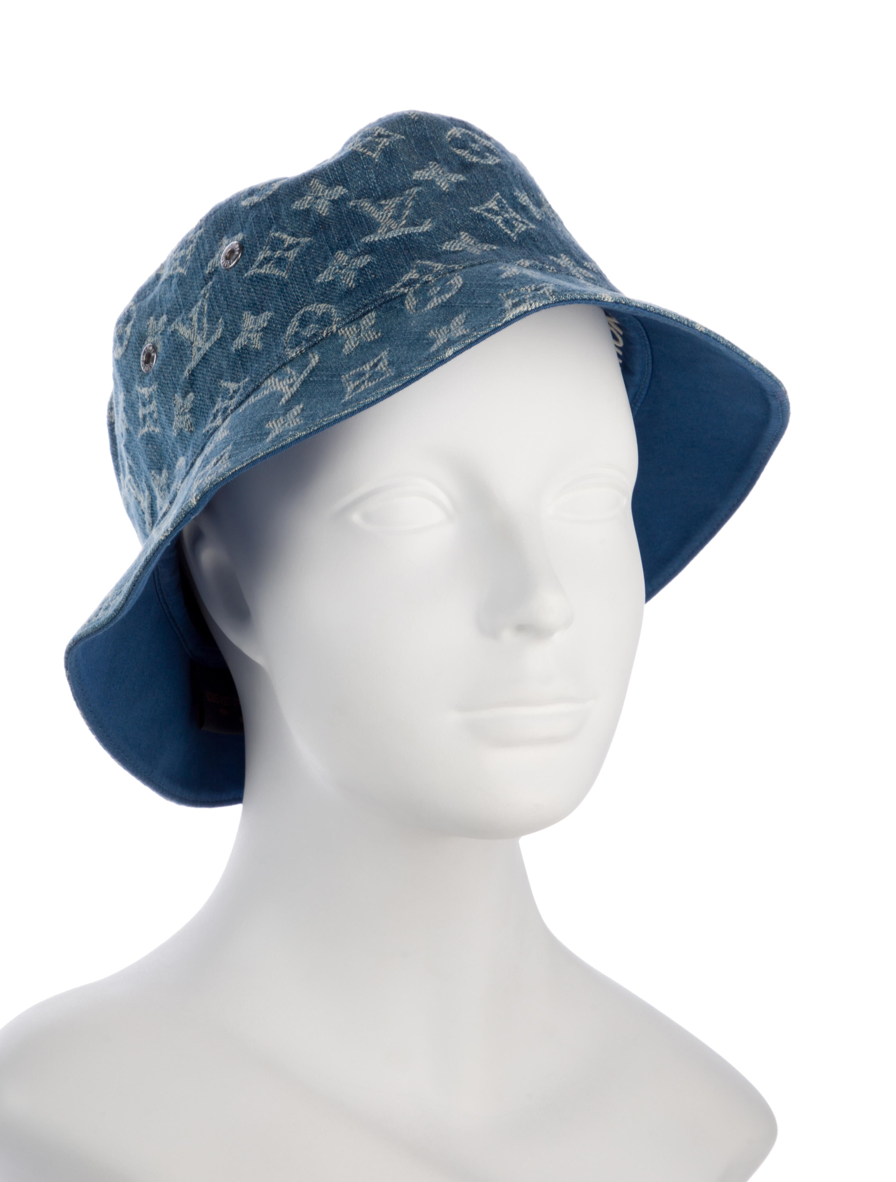 Louis Vuitton Denim Monogram Essential Reversible Bucket Hat