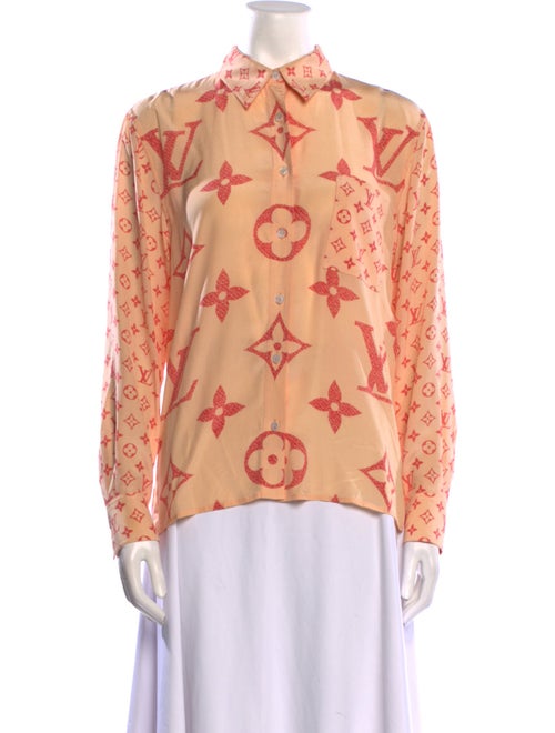Louis Vuitton 2019 Silk Button-Up Top