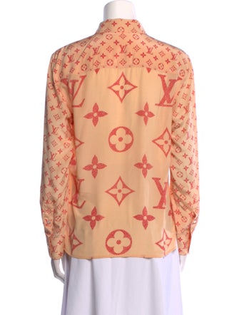 Louis Vuitton 2019 Silk Button-Up Top