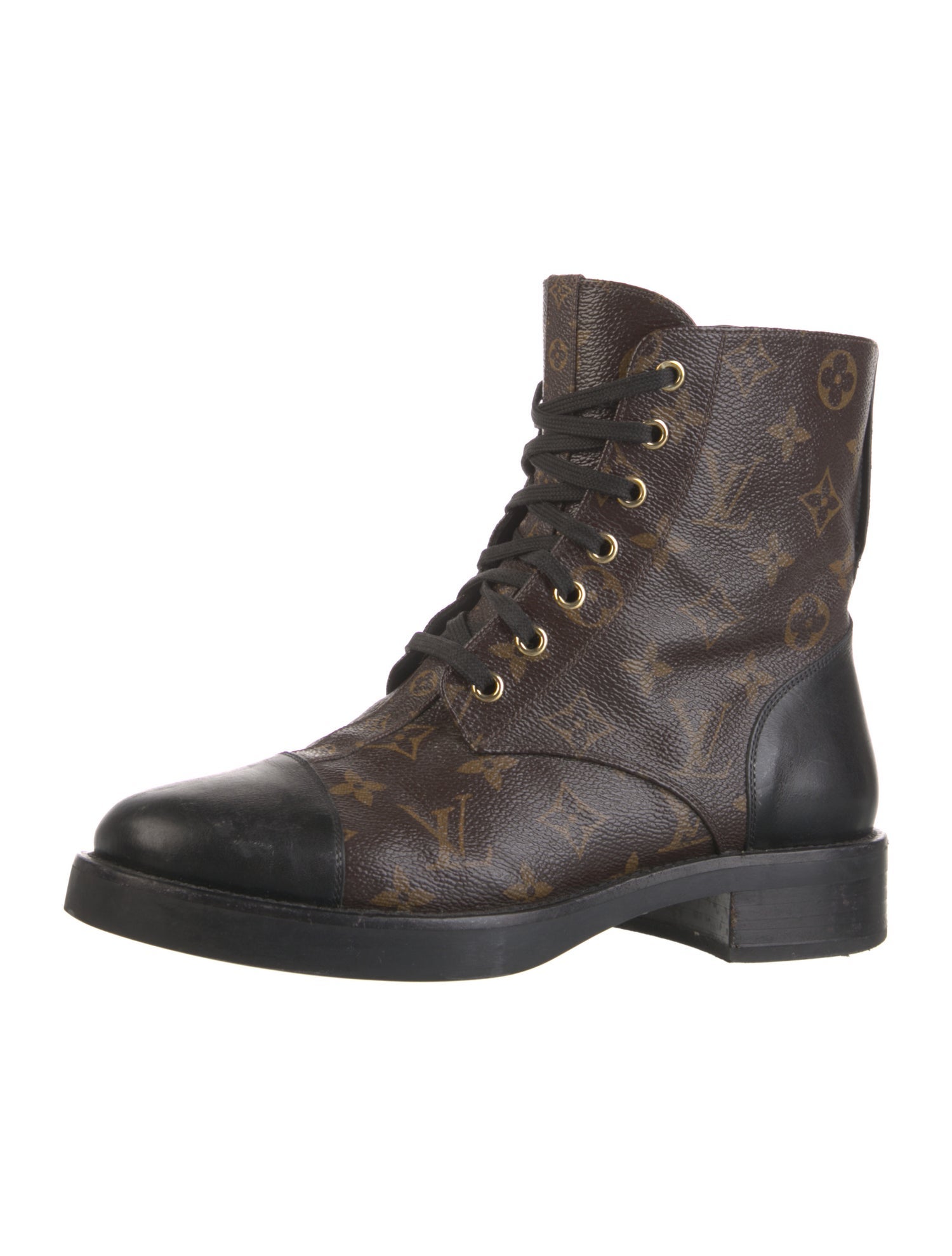 Louis Vuitton LV Monogram Combat Boots