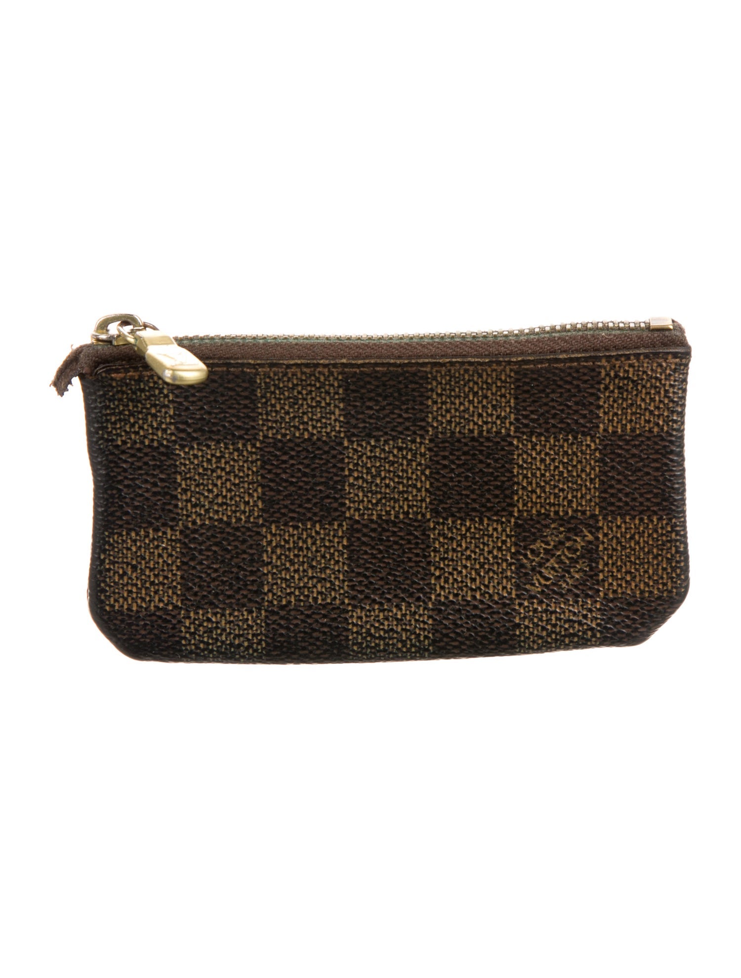 Louis Vuitton Damier Ebene Pattern Coated Canvas Wallet