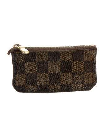 Louis Vuitton Damier Ebene Pattern Coated Canvas Wallet