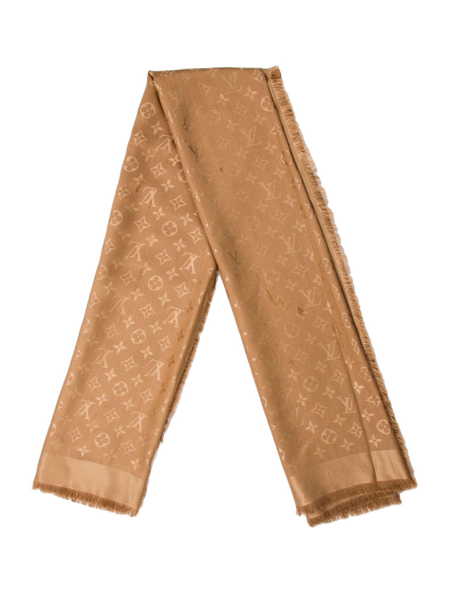 Louis Vuitton Silk Monogram Pattern Scarf