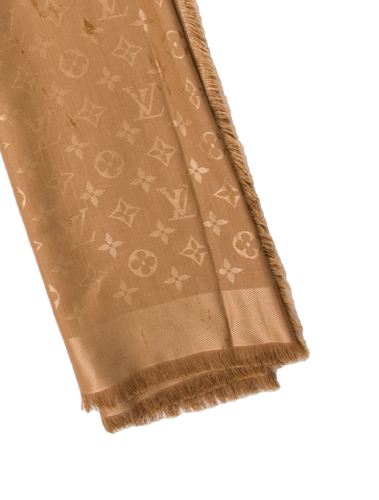 Louis Vuitton Silk Monogram Pattern Scarf