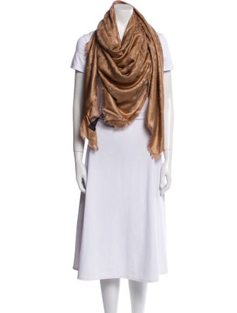 Louis Vuitton Silk Monogram Pattern Scarf