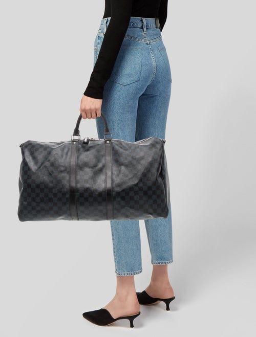 Louis Vuitton Damier Graphite Keepall Bandouliere 55