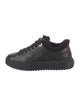 Louis Vuitton Leather Fur Trim Sneakers
