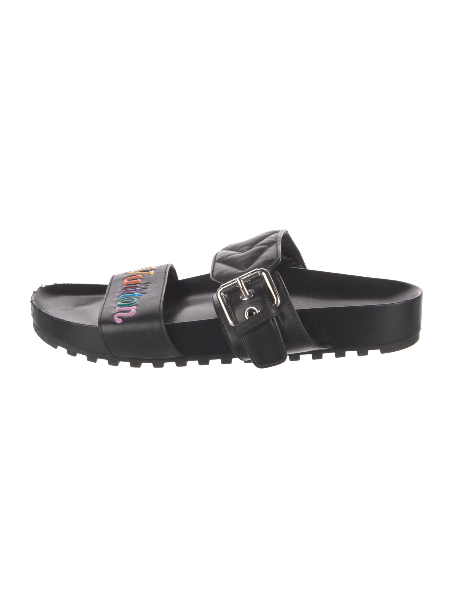 Louis Vuitton Leather Slides