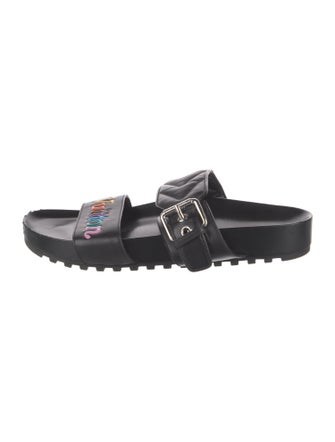 Louis Vuitton Leather Slides
