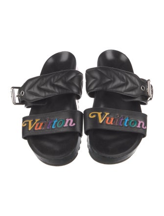 Louis Vuitton Leather Slides