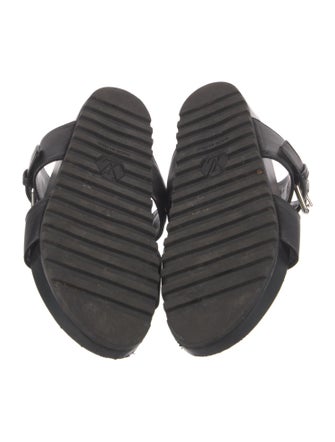 Louis Vuitton Leather Slides