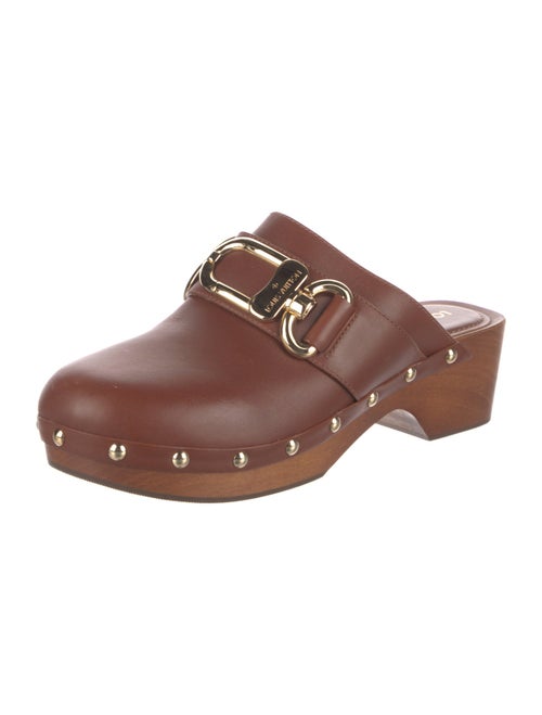 Louis Vuitton LV Monogram Leather Mules