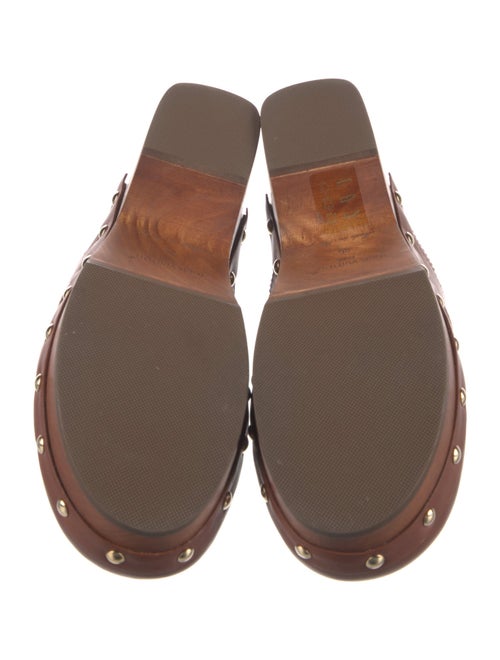 Louis Vuitton LV Monogram Leather Mules