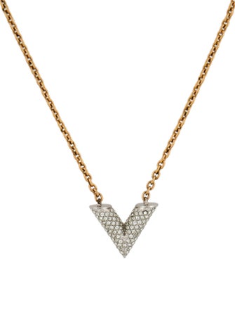 Louis Vuitton Essential V Strass Necklace