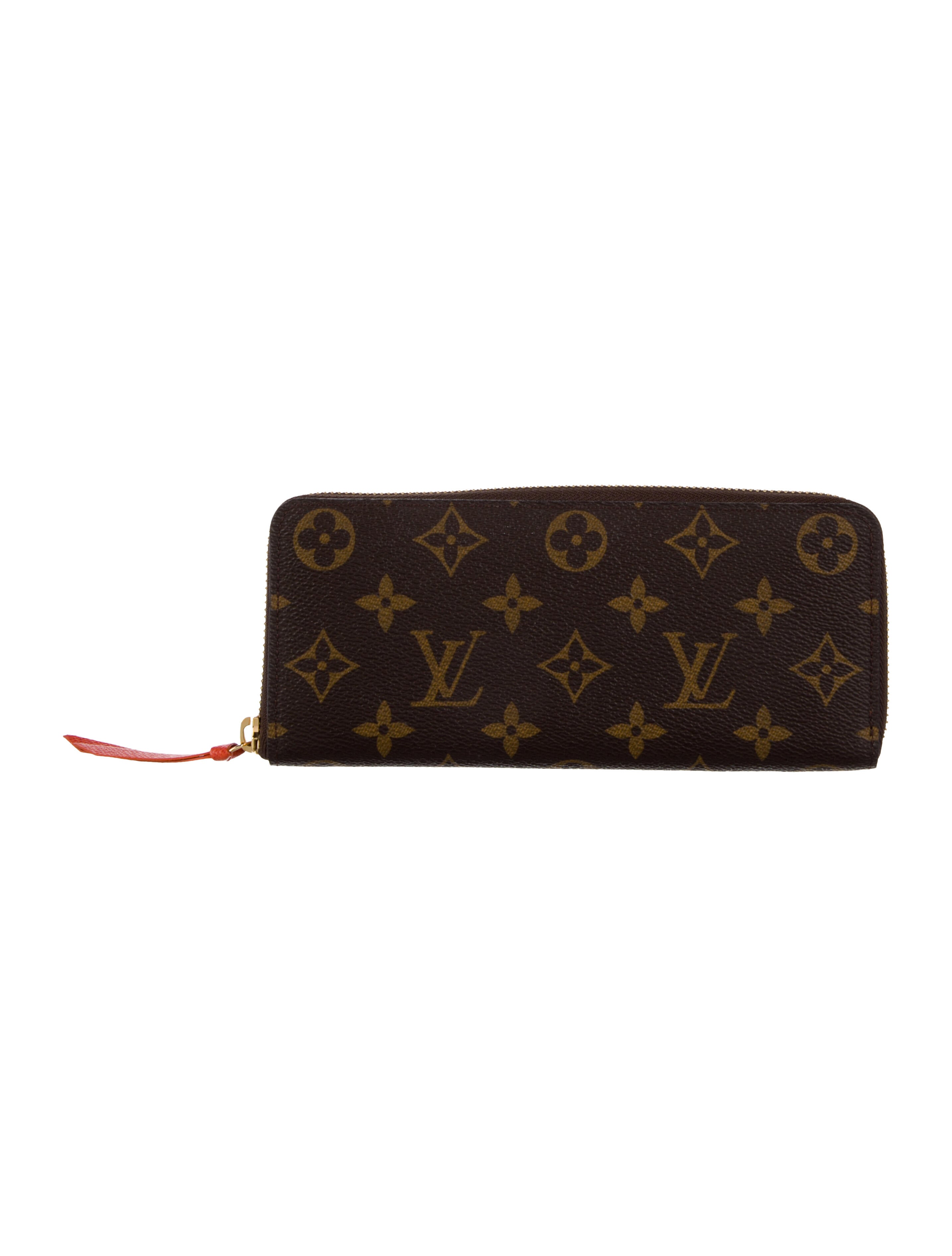 Louis Vuitton LV Monogram Coated Canvas Clemence Wallet