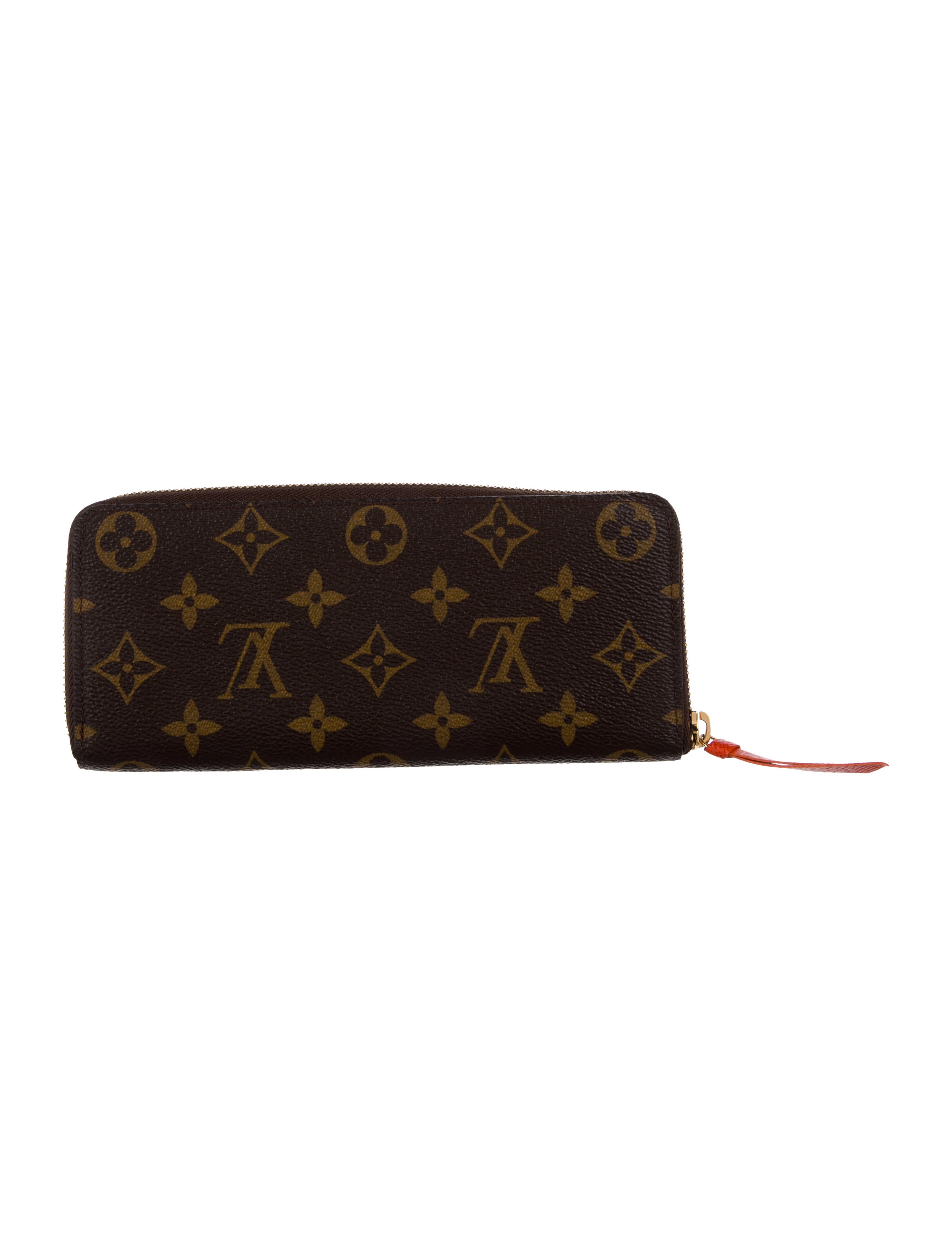 Louis Vuitton LV Monogram Coated Canvas Clemence Wallet