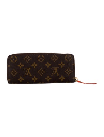 Louis Vuitton LV Monogram Coated Canvas Clemence Wallet