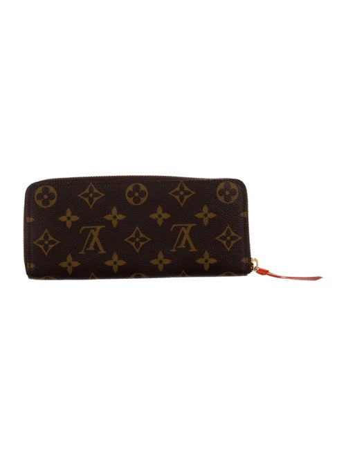 Louis Vuitton LV Monogram Coated Canvas Clemence Wallet